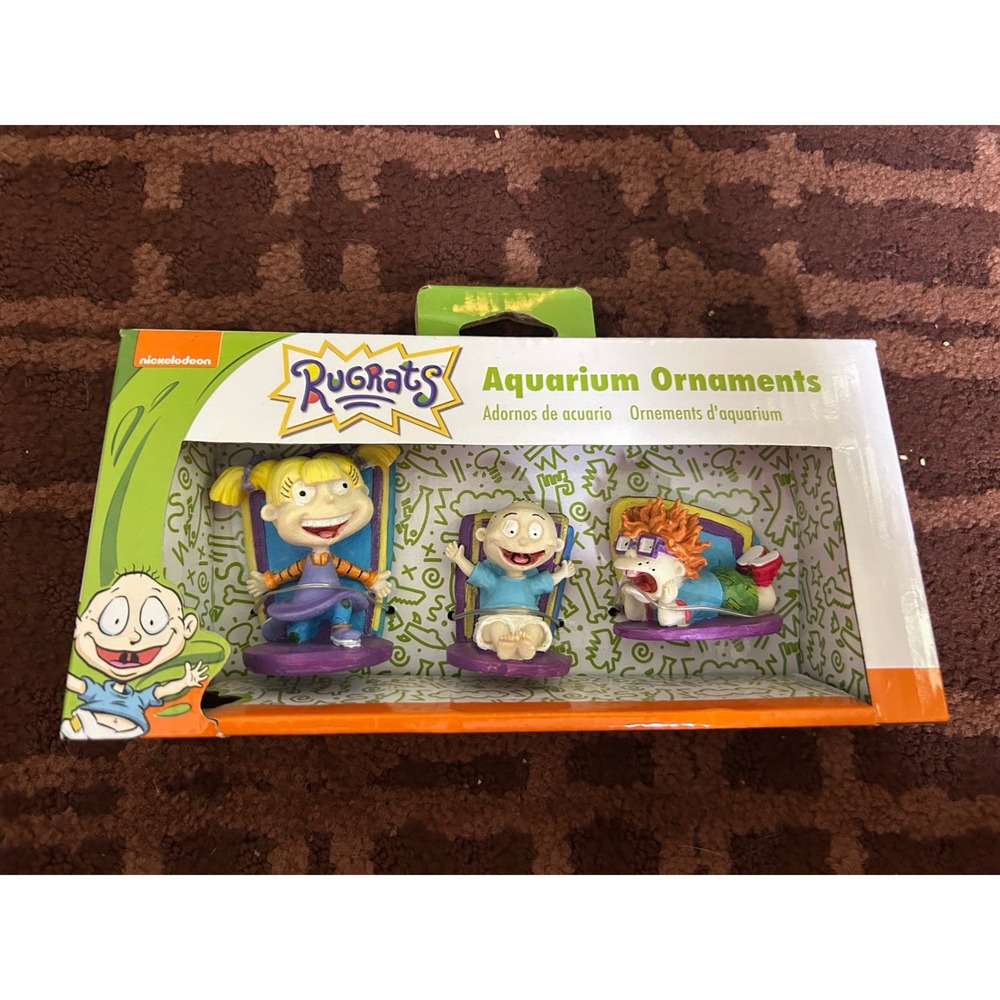Nickelodeon Rugrats Aquarium Ornaments 3pk Tommy Angelica Chuckie Penn-Plax